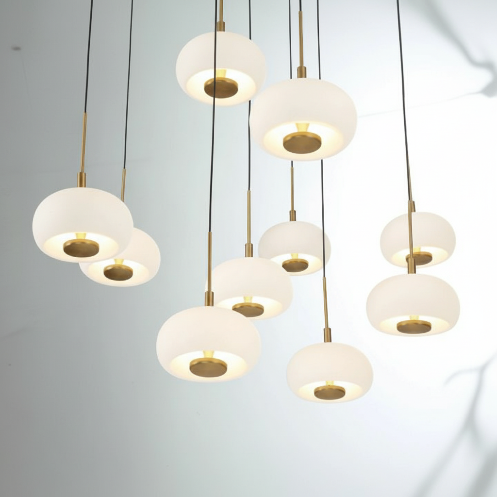 Riviko Celestial Orb 31-Light Round LED Chandelier - Background Shot