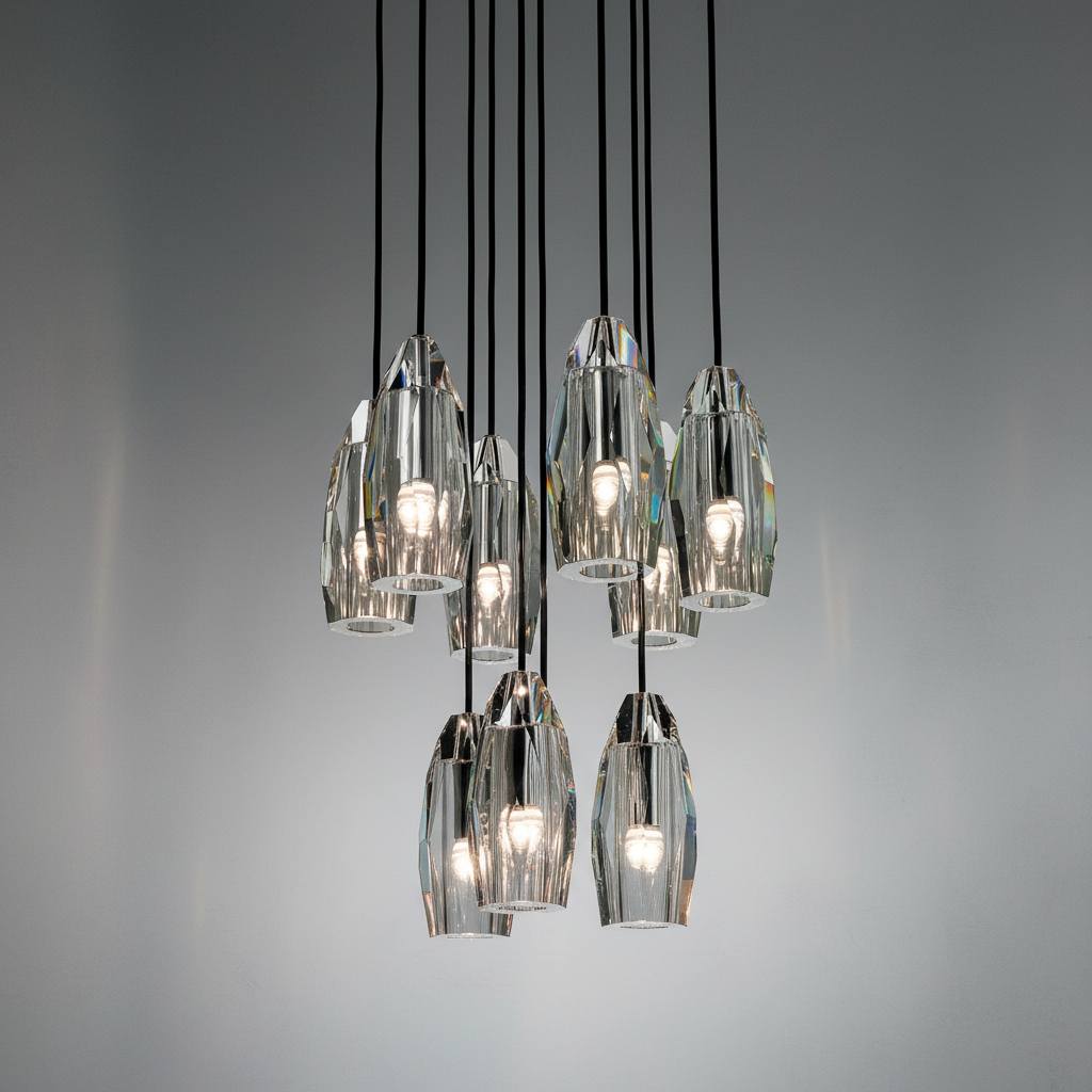 Riviko Radiant Aura Circular Chandelier - Background Shot