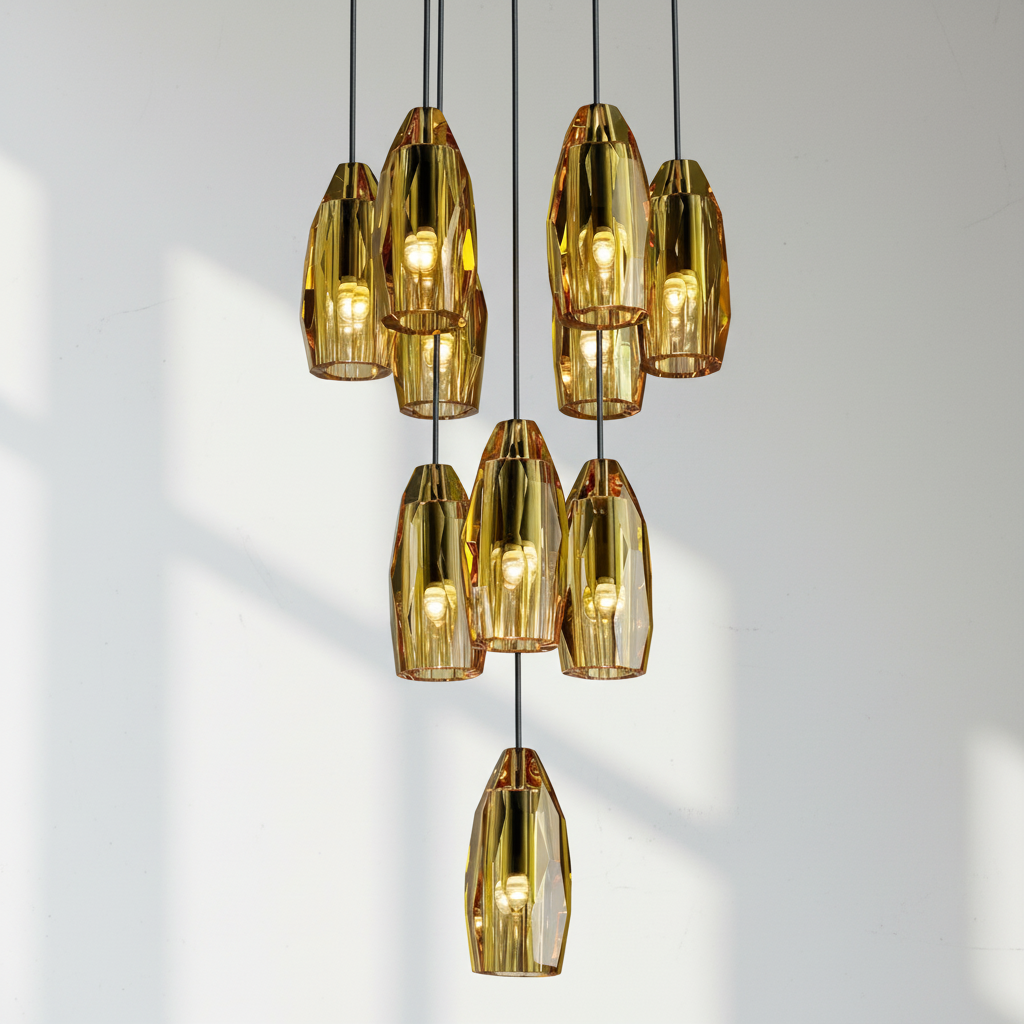 Riviko Radiant Aura Circular Chandelier - Background Shot