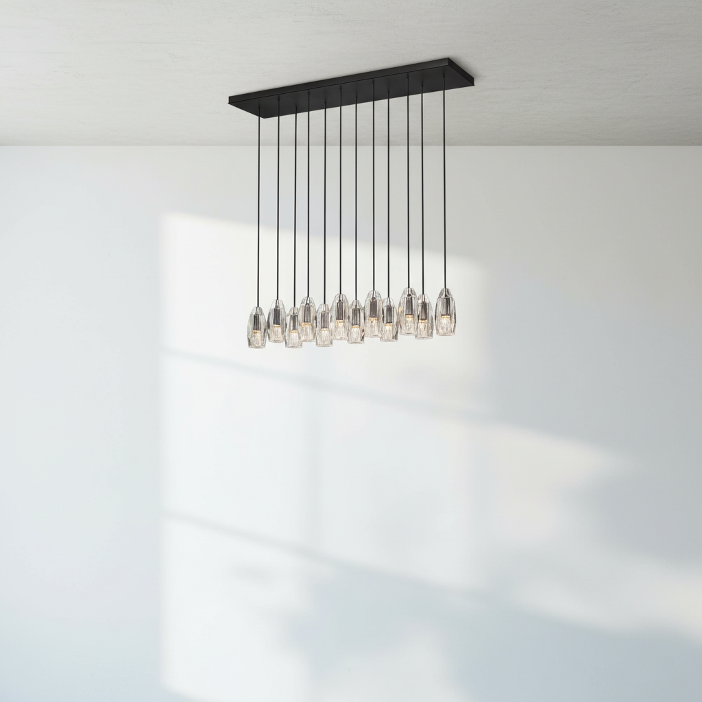 Riviko Chapt Linear Chandelier - Studio Shot