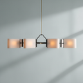 Riviko Aura Linear Brass Chandelier - Background Shot