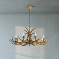 Riviko Rustic Antler Candelabra Chandelier - Background Shot