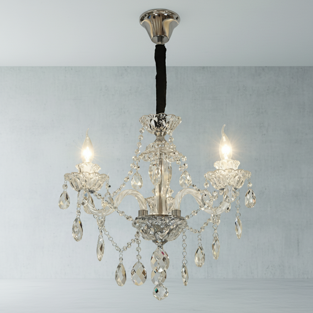 Riviko Heirloom Crystal Candle Chandelier - Background Shot