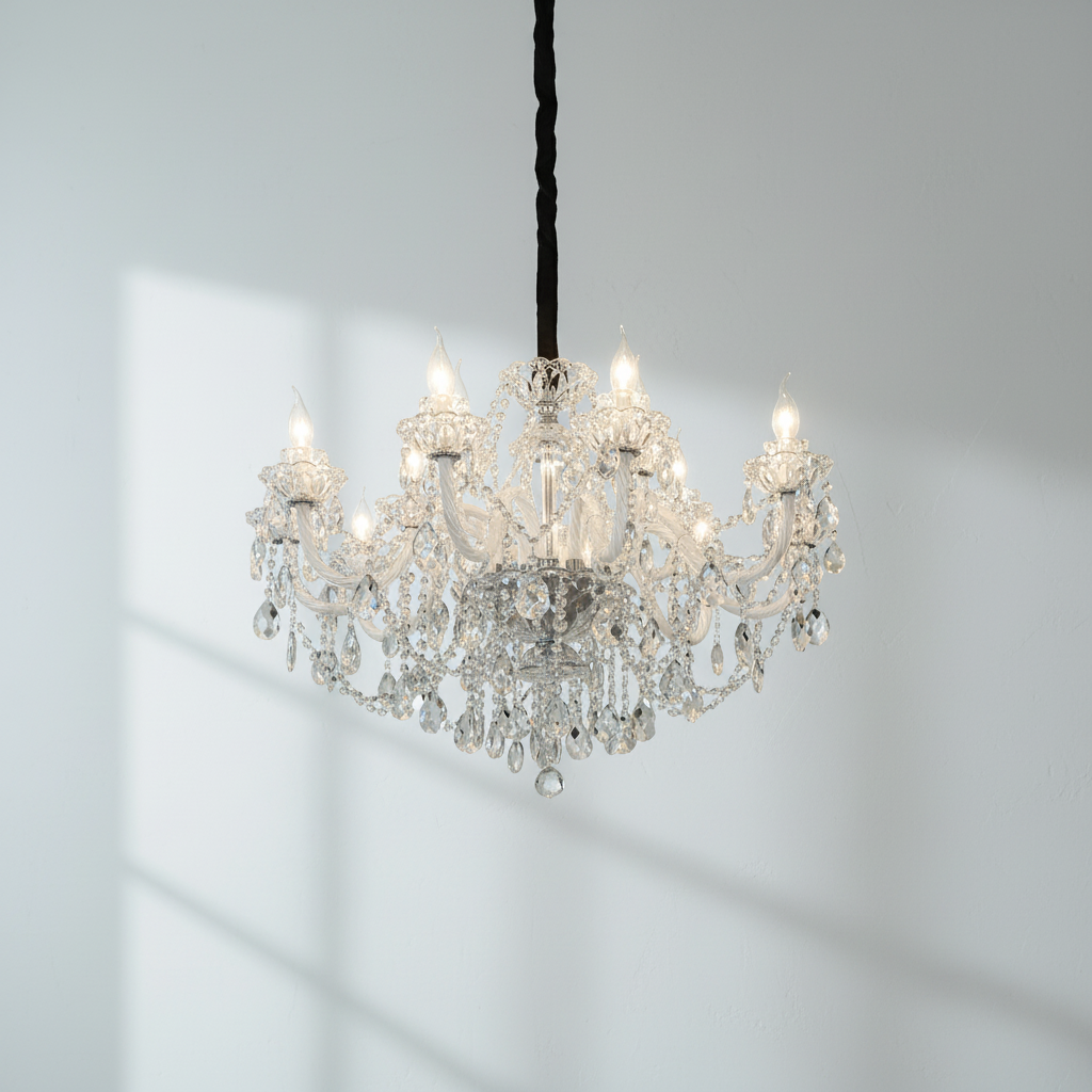 Riviko Heirloom Crystal Candle Chandelier - Background Shot
