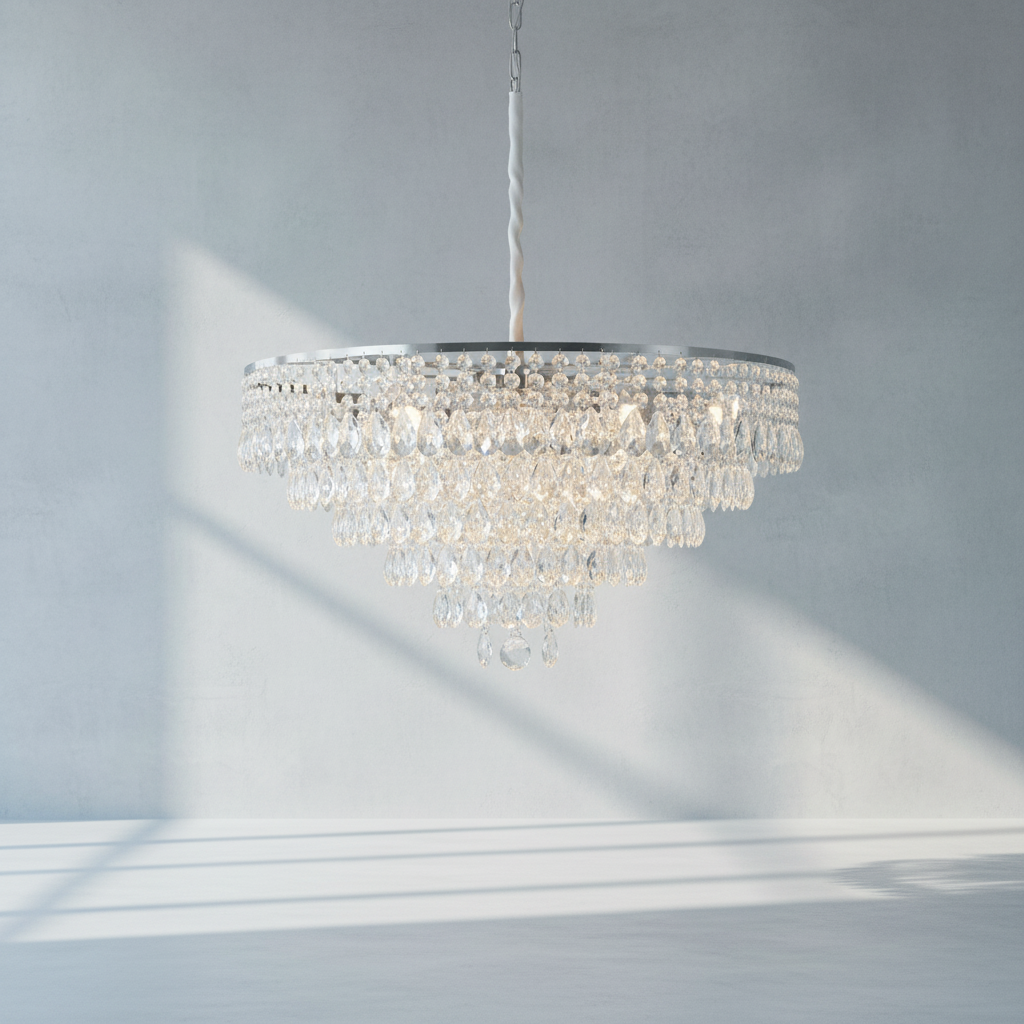 Riviko Heirloom Crystal Candle Chandelier - Background Shot