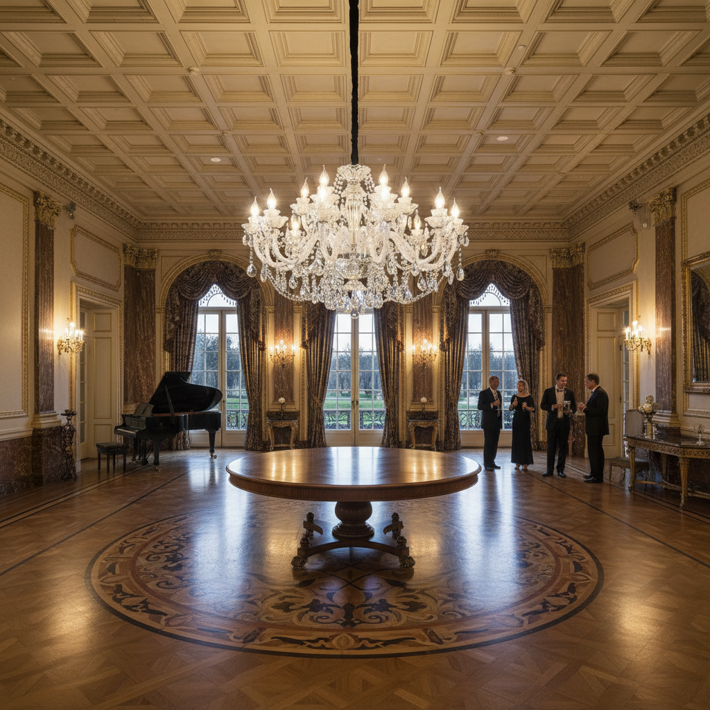 Riviko Heirloom Crystal Candle Chandelier - American ballroom or formal entertaining space