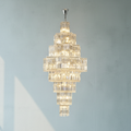 Riviko Grand Plaza Multi-Tier Crystal Chandelier - Background Shot