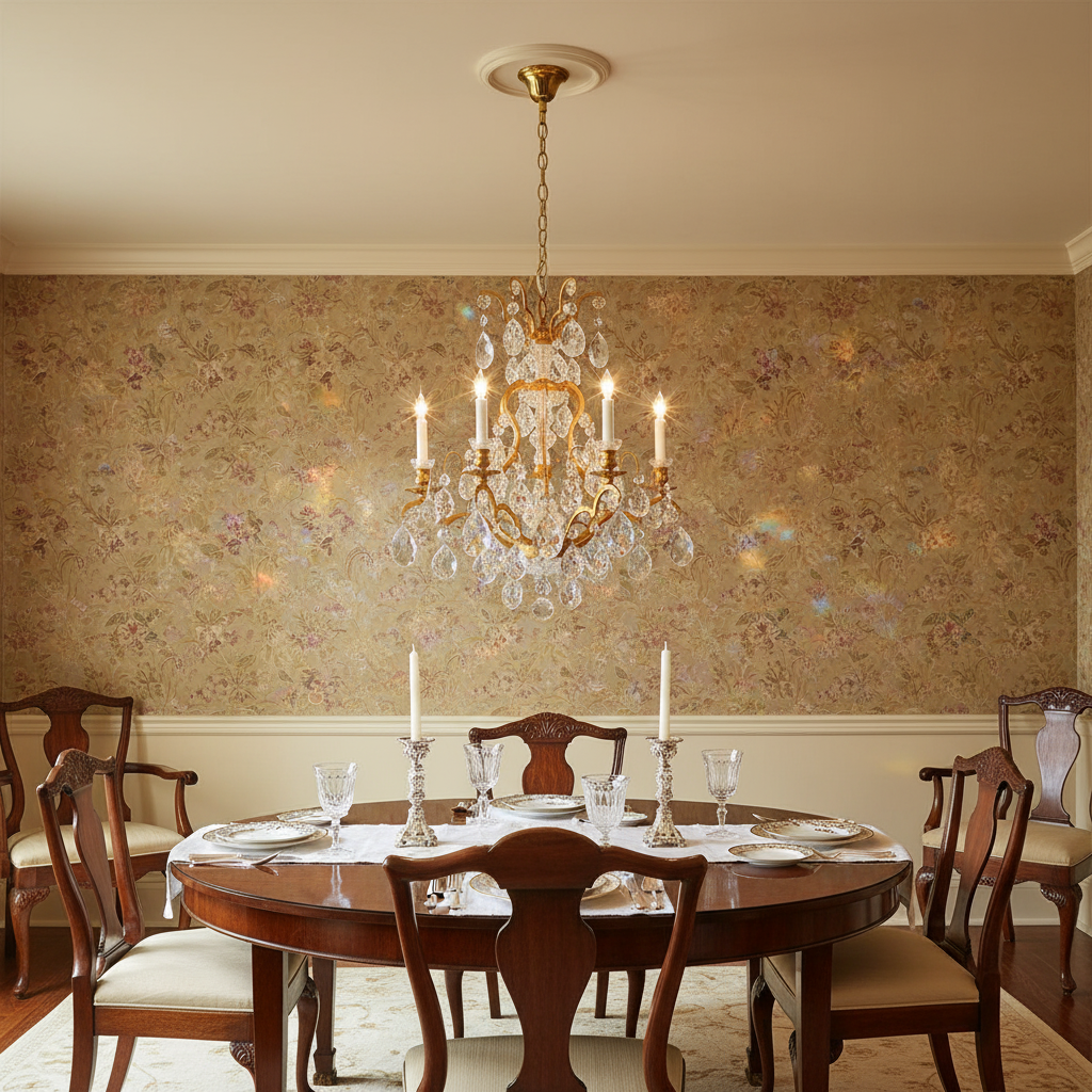 Riviko Grandeur Frame Chandelier 23" - formal American dining room