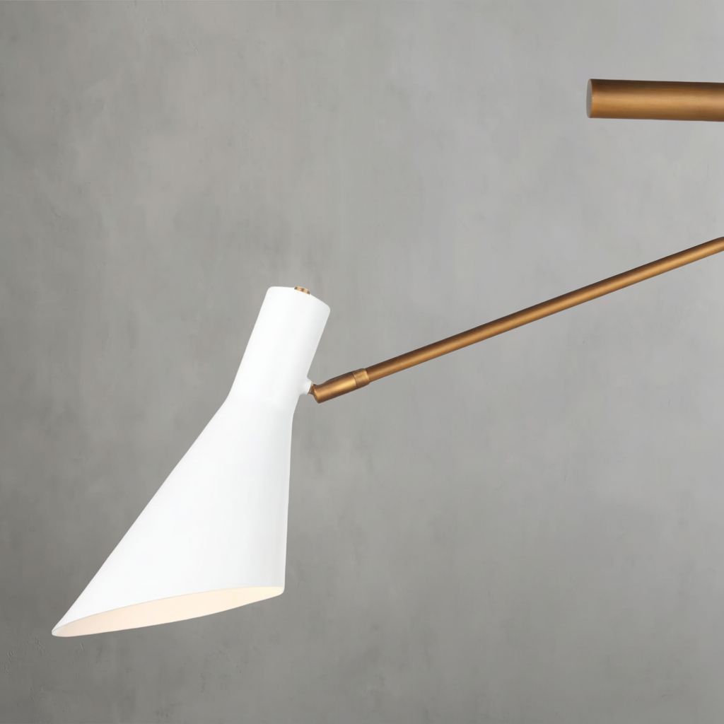 Riviko Sculptural Beam Modern Chandelier - Background Shot