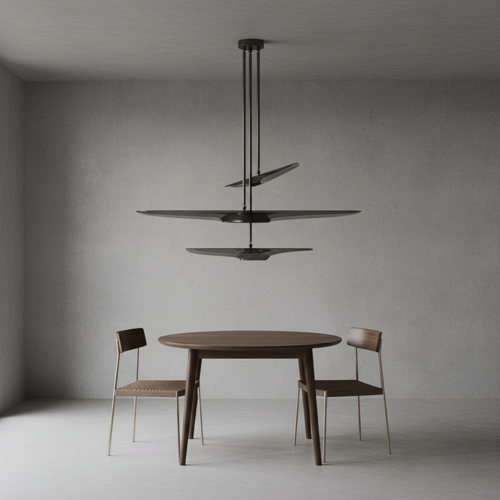 Riviko Aeroform Triple-Tier Chandelier - Background Shot
