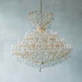 Riviko Grand Empire Crystal Candle Branch Chandelier - Background Shot