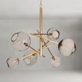 Riviko Molten Glass Sculptural Chandelier - Background Shot