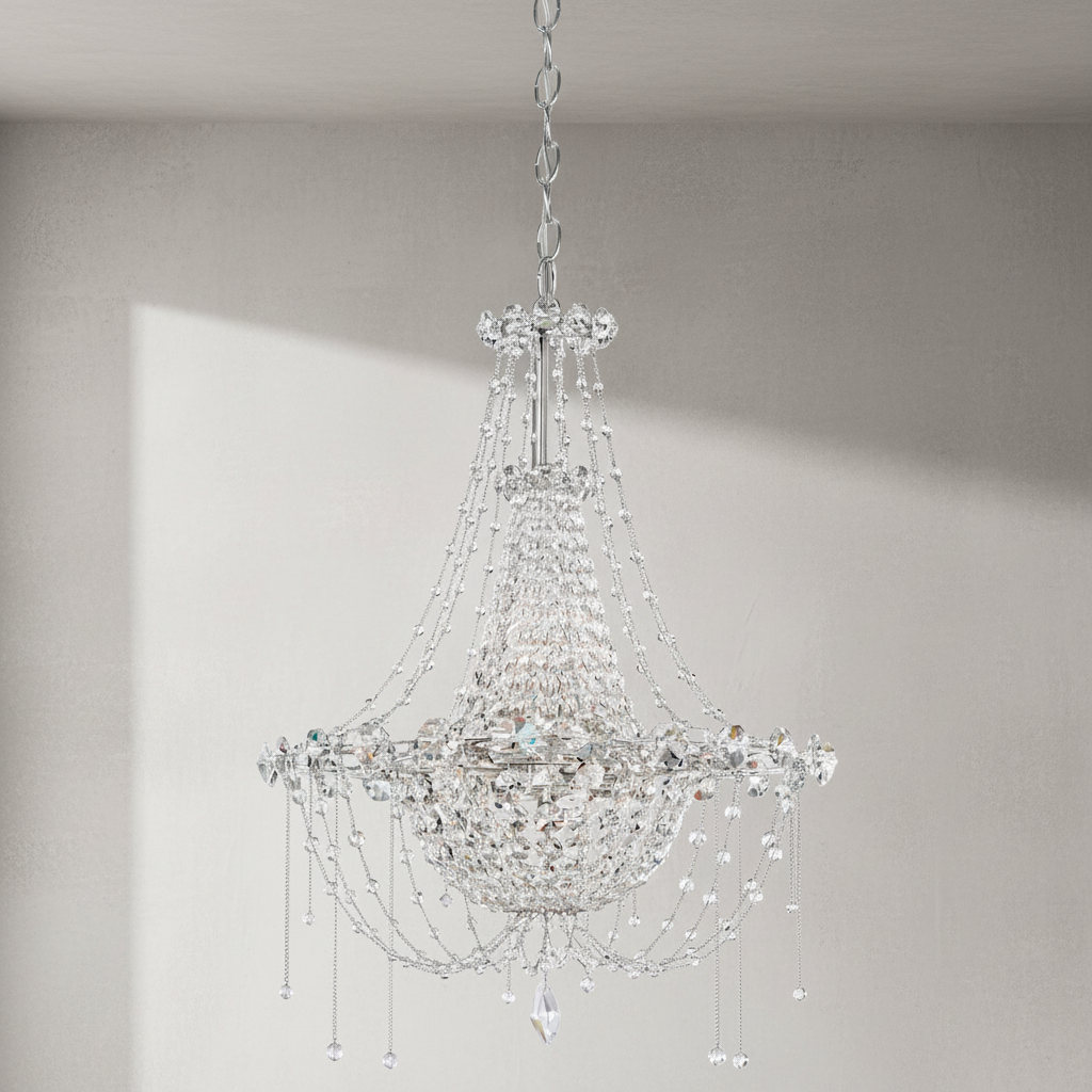 Riviko Radiant Cascade Chandelier 18" - Background Shot
