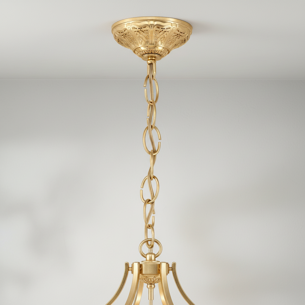 Riviko Regal Grandeur 6-Light Chandelier 24" - Background Shot
