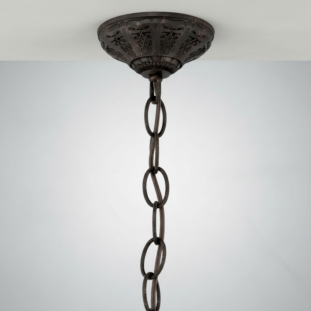 Riviko Regal Grandeur 6-Light Chandelier 24" - Background Shot