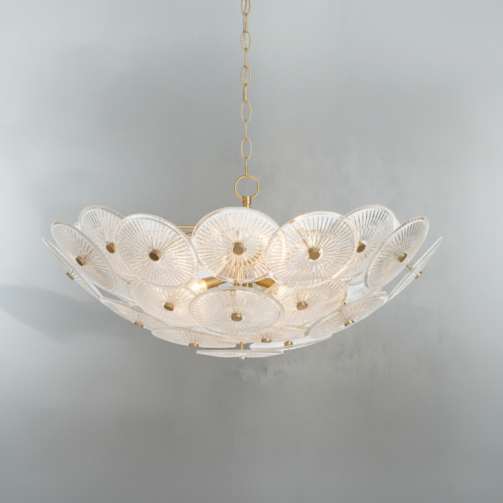 Riviko Veridian Bloom Chandelier - Background Shot