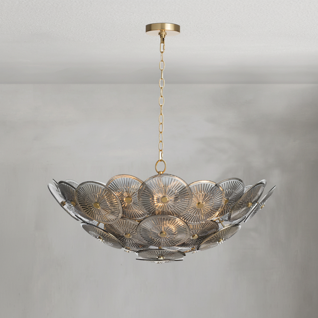 Riviko Veridian Bloom Chandelier - Background Shot