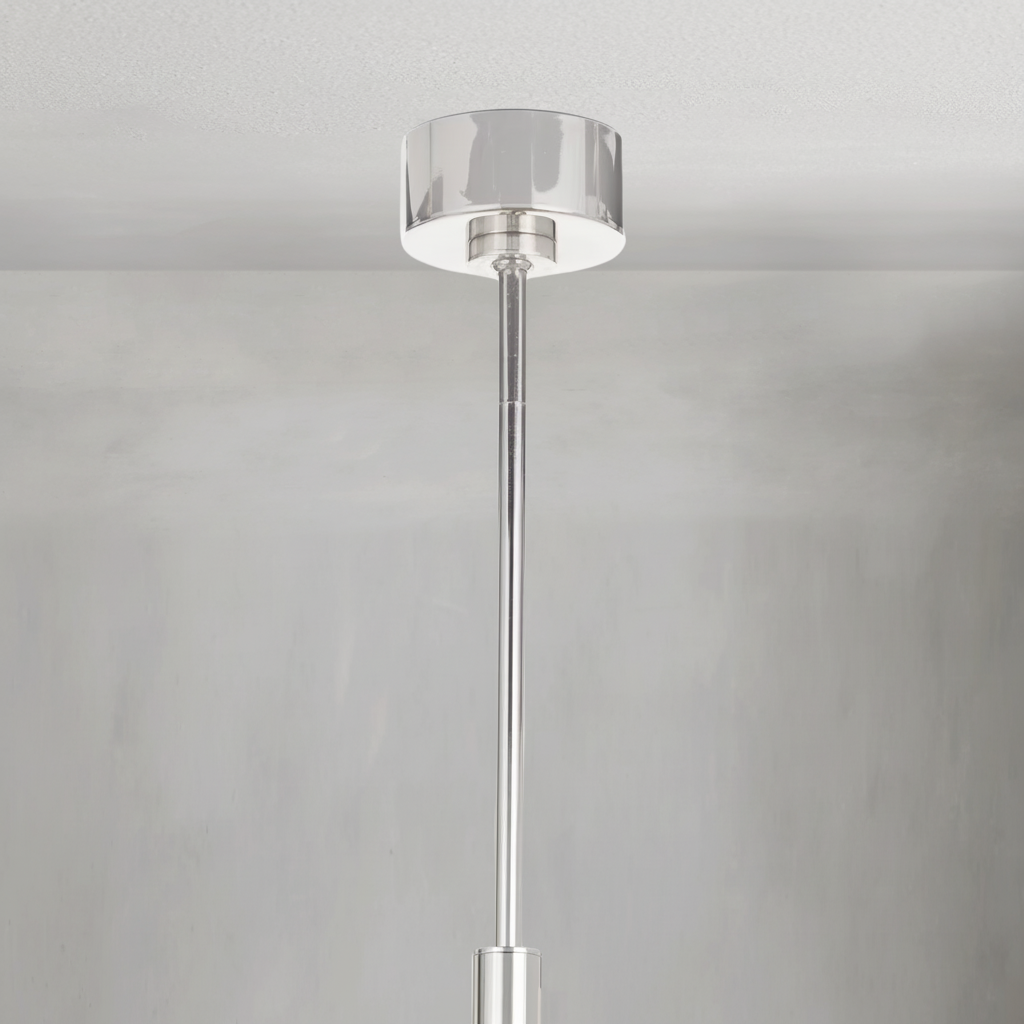 Riviko Geometric Horizon Brass Chandelier - Background Shot
