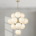 Riviko Aura Swirl Glass Grand Chandelier - Background Shot
