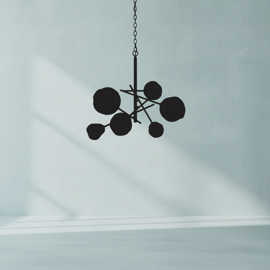 Riviko Aura Swirl Glass Grand Chandelier - Background Shot