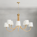Riviko Coastal Weave 8-Light Chandelier - Background Shot