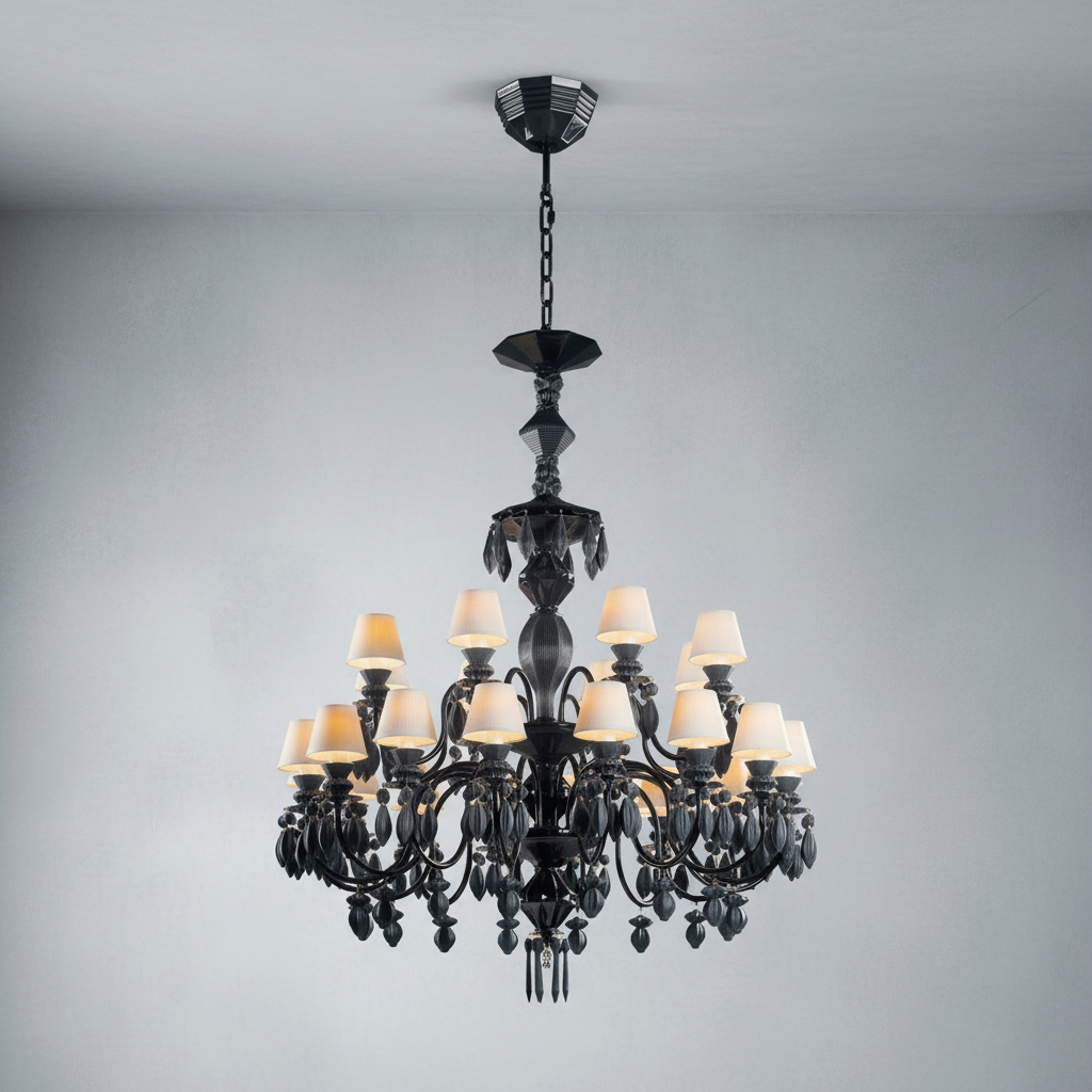 Riviko Midnight Bloom 24-Light Chandelier - Background Shot