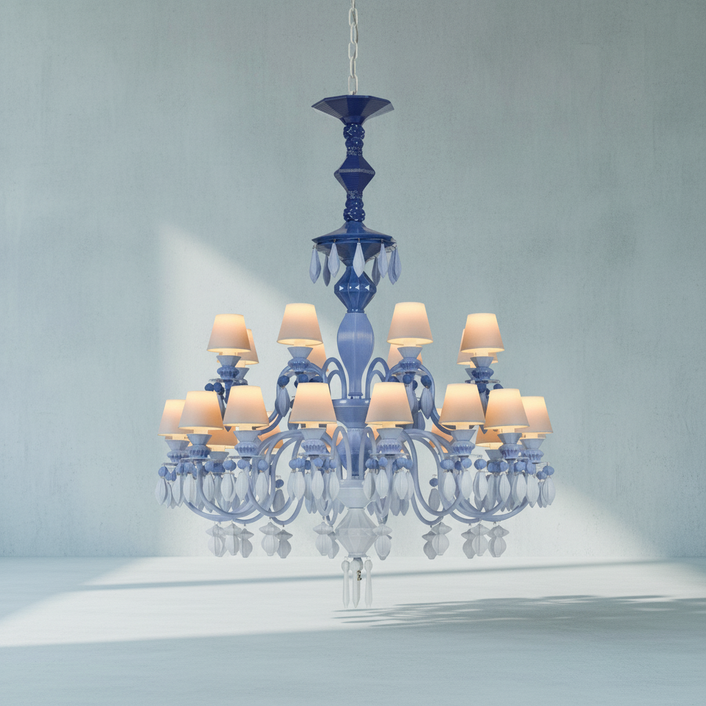 Riviko Midnight Bloom 24-Light Chandelier - Background Shot