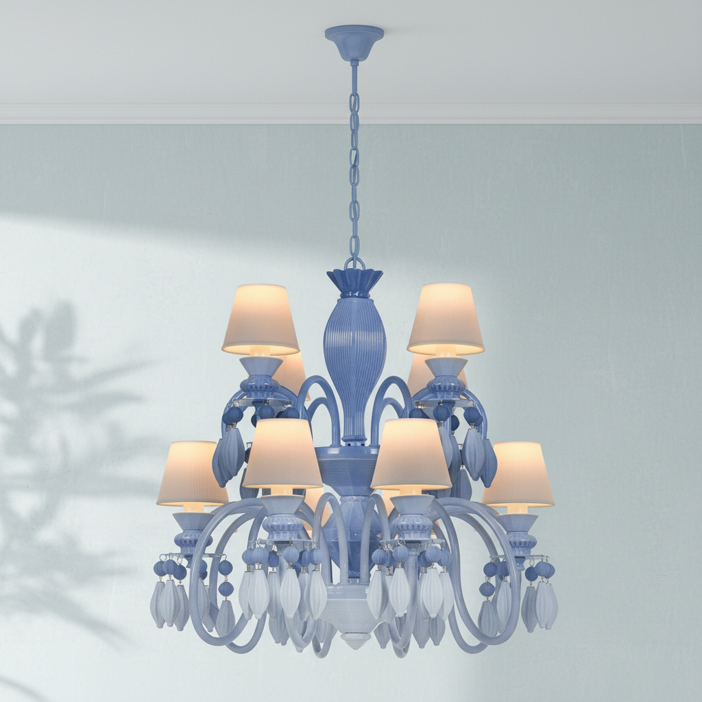 Riviko Midnight Bloom 24-Light Chandelier - Background Shot