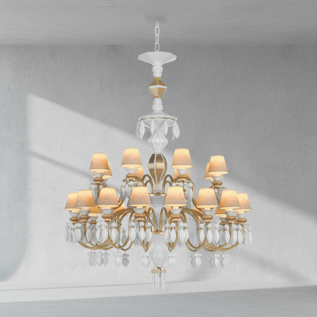 Riviko Midnight Bloom 24-Light Chandelier - Background Shot