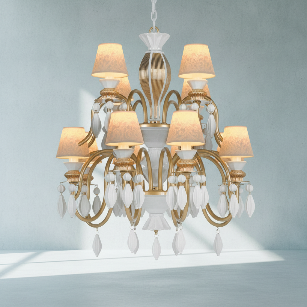 Riviko Midnight Bloom 24-Light Chandelier - Background Shot