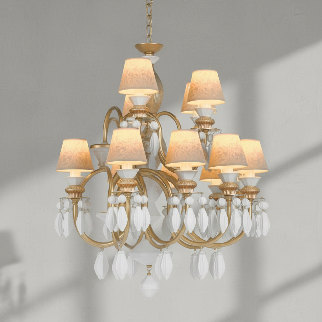 Riviko Midnight Bloom 24-Light Chandelier - Background Shot