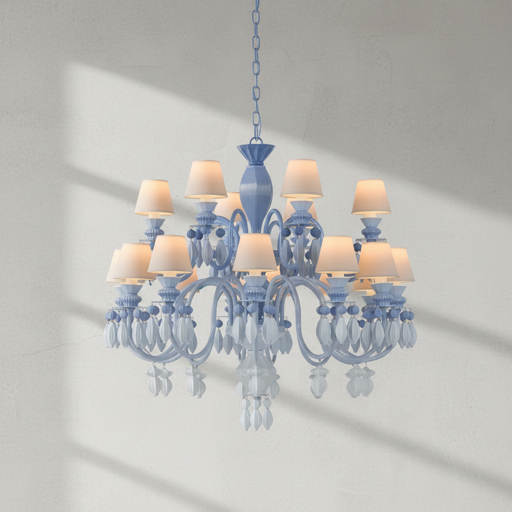 Riviko Midnight Bloom 24-Light Chandelier - Background Shot