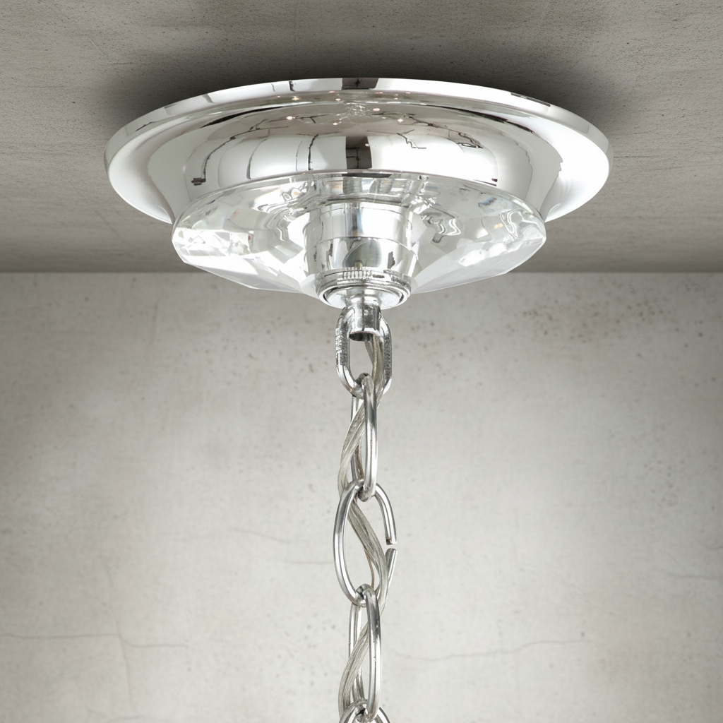 Riviko Radiant Prism Crystal Chandelier - Background Shot