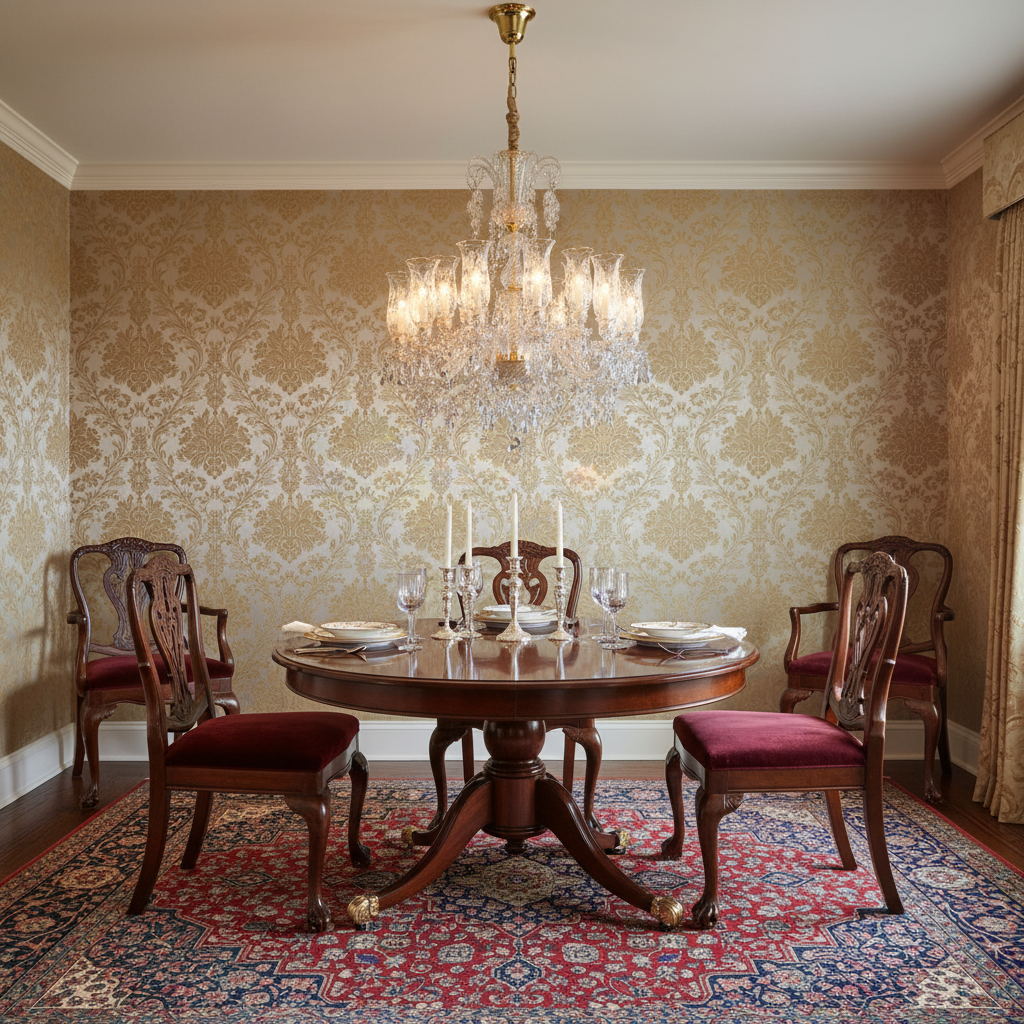 Riviko Regal Bloom 18-Light Chandelier - formal American dining room