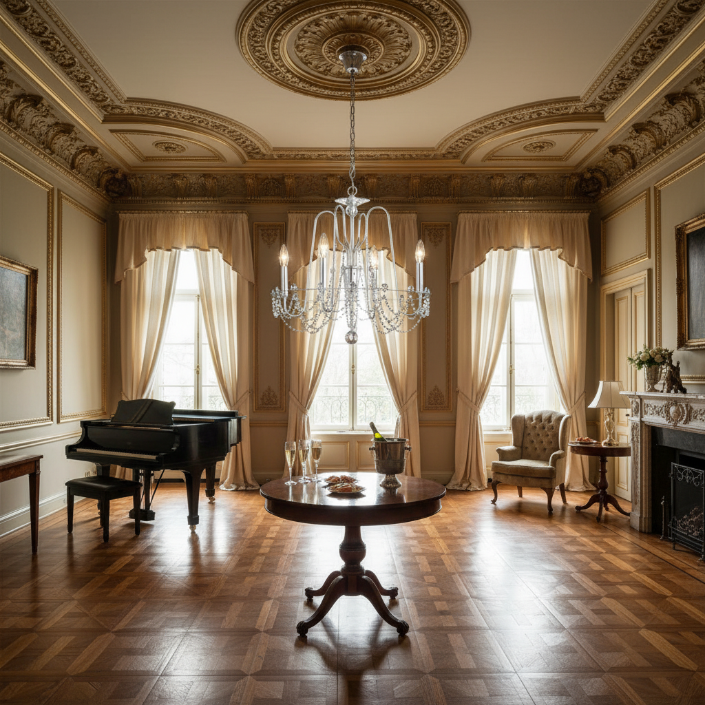 Riviko Radiant Prism Crystal Chandelier - American ballroom or formal entertaining space