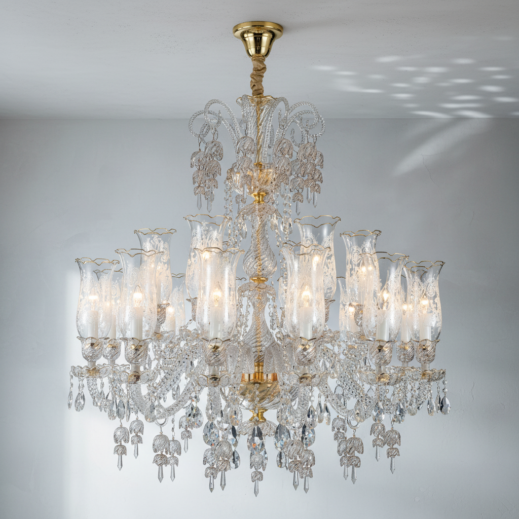 Riviko Garnier 18 Light Chandelier - Studio Shot