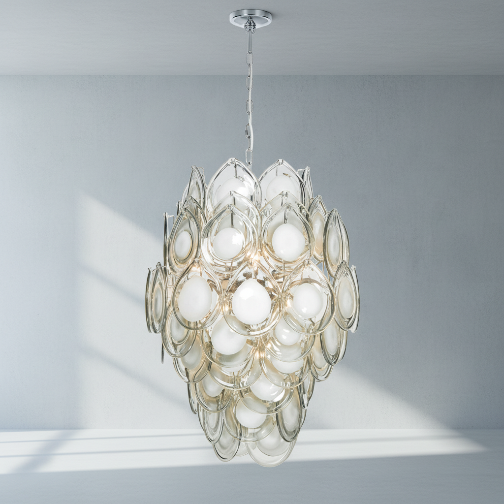 Riviko Opulent Radiance 8-Light Chandelier - Background Shot