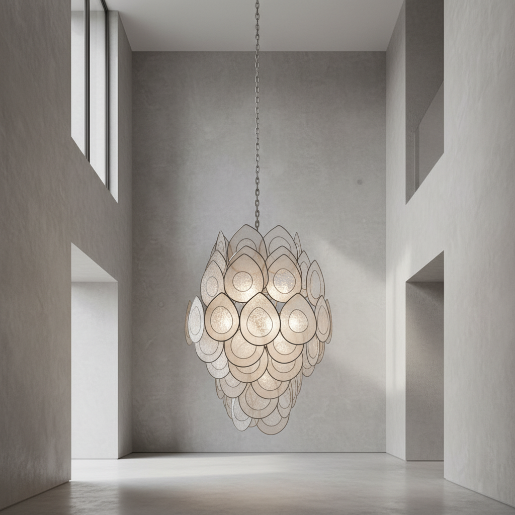 Riviko Opulent Radiance 8-Light Chandelier - Background Shot