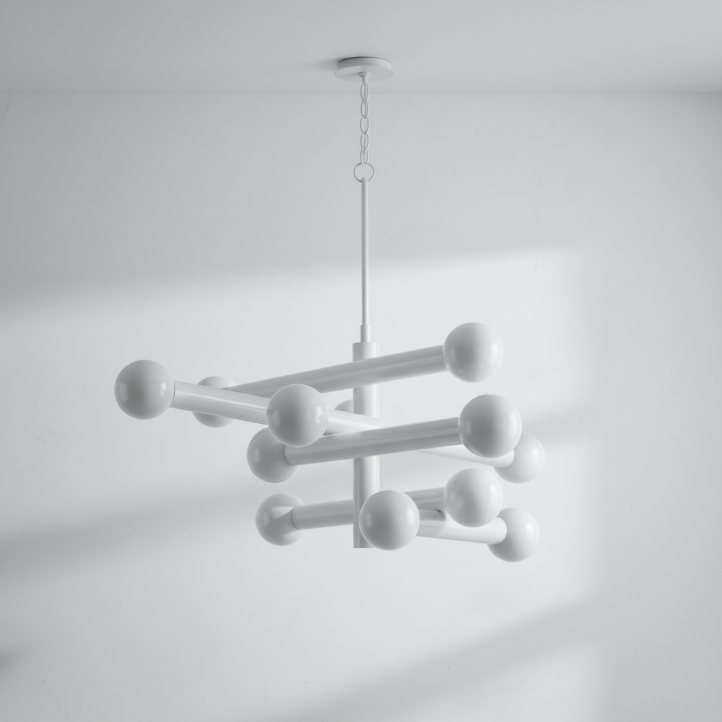 Riviko Aura Grandeur Alabaster-Like Chandelier - Background Shot
