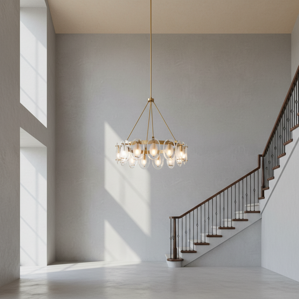 Riviko Radiant Bloom 12-Light Chandelier - Background Shot