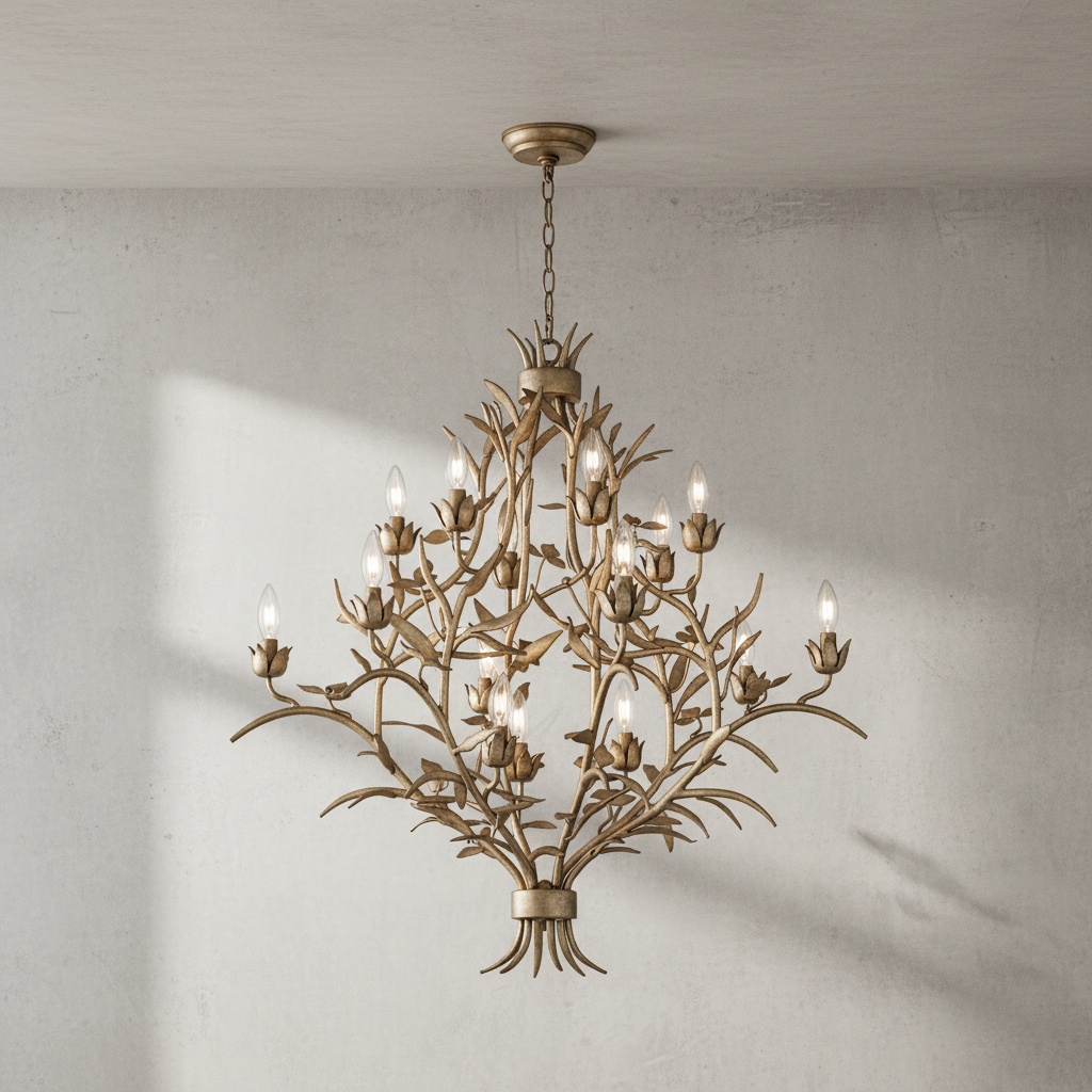 Riviko Verdant Canopy 15-Light Chandelier - Background Shot