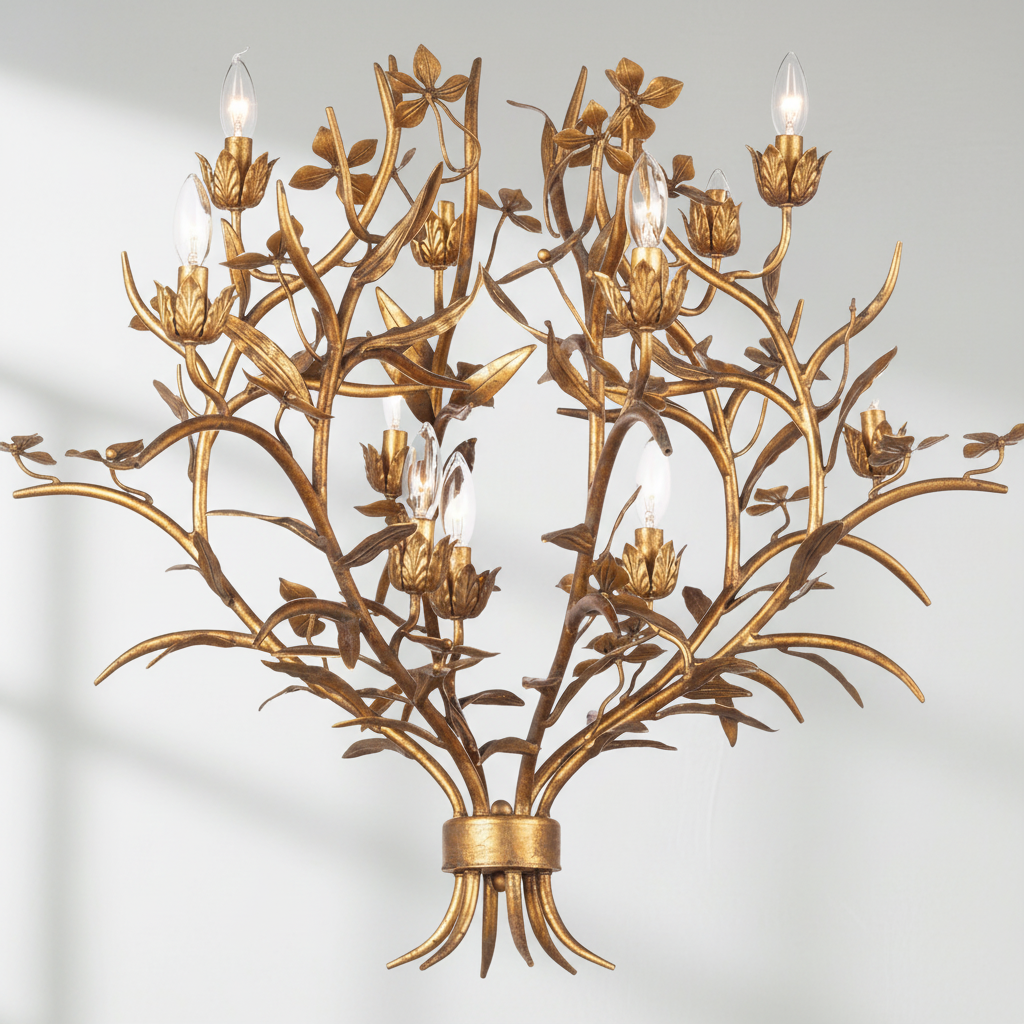 Riviko Verdant Canopy 15-Light Chandelier - Background Shot