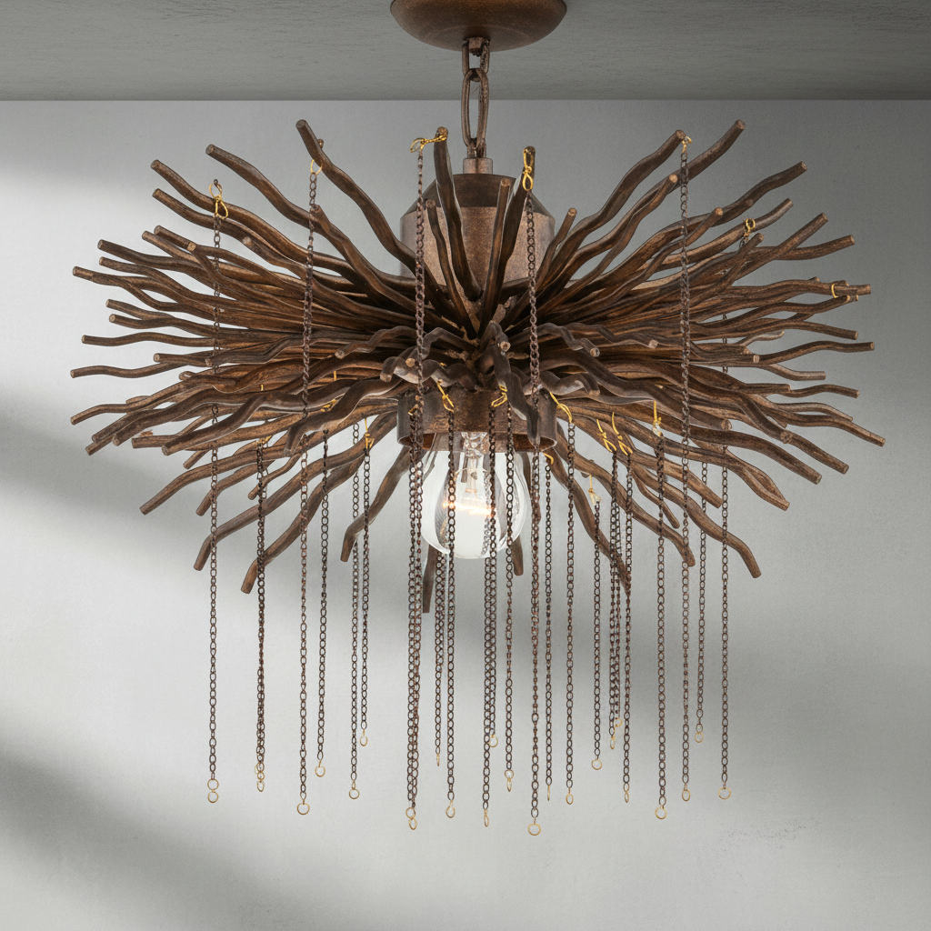 Riviko Verdant Canopy Sculptural Chandelier - Background Shot