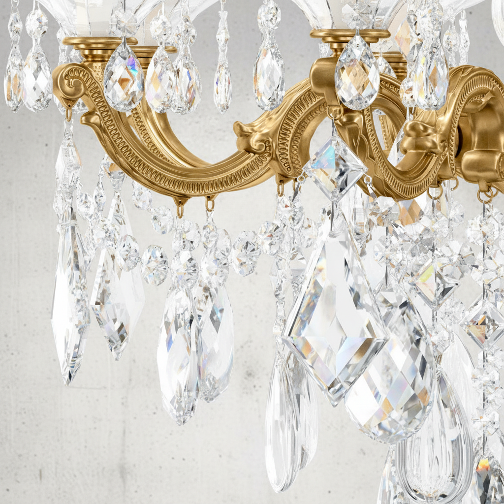 Riviko Regal Bloom Grand Chandelier - Background Shot