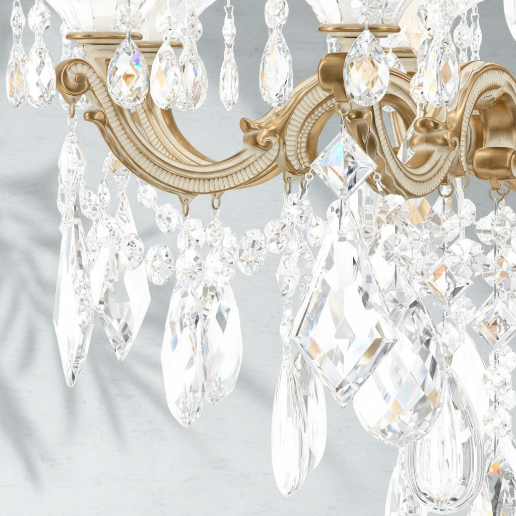 Riviko Regal Bloom Grand Chandelier - Background Shot