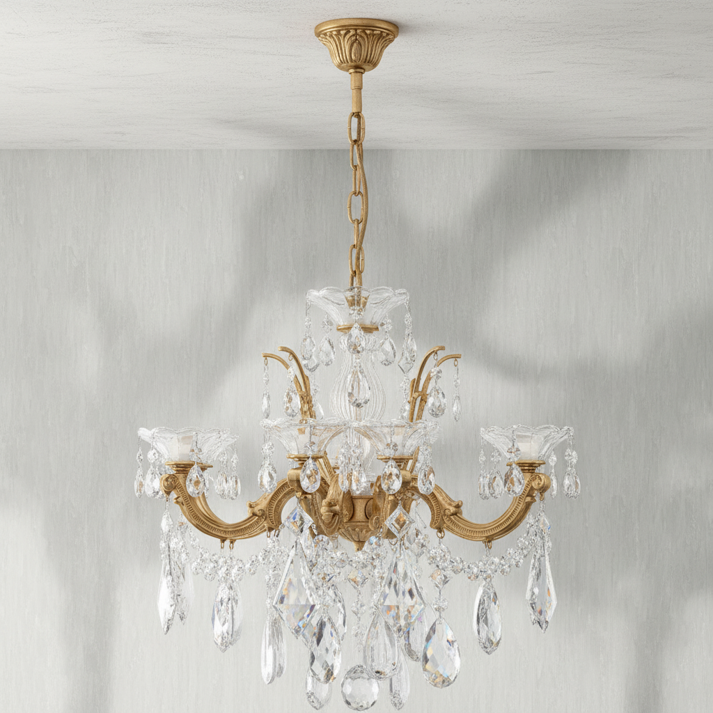 Riviko Regal Bloom Grand Chandelier - Background Shot