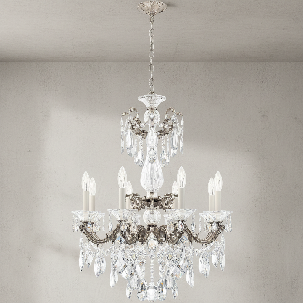 Riviko Regal Bloom Grand Chandelier - Background Shot