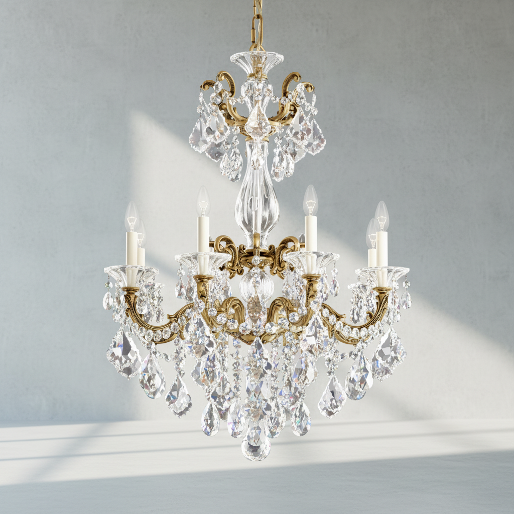 Riviko Regal Bloom Grand Chandelier - Background Shot
