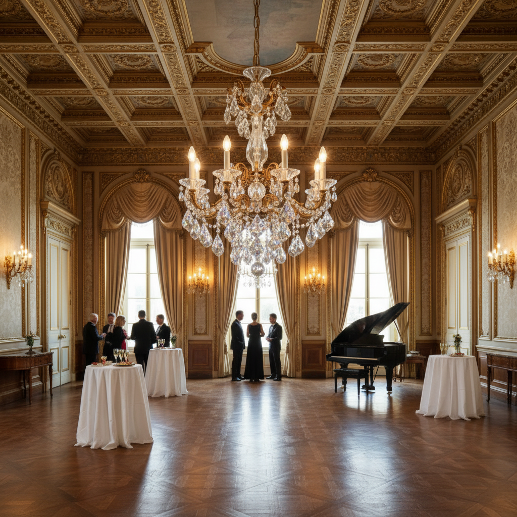 Riviko Regal Bloom Grand Chandelier - American ballroom or formal entertaining space