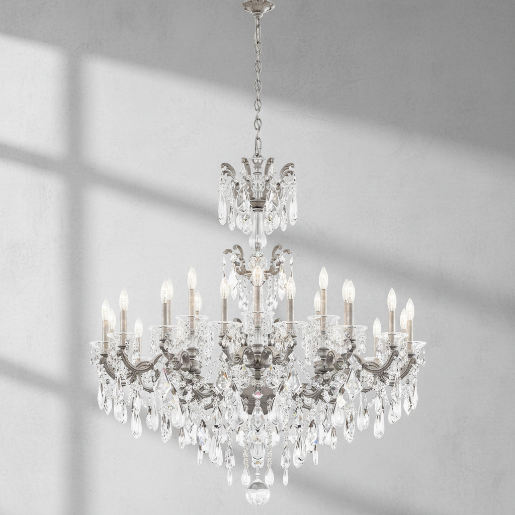 Riviko Opulent Bloom Grand Chandelier 46" - Background Shot